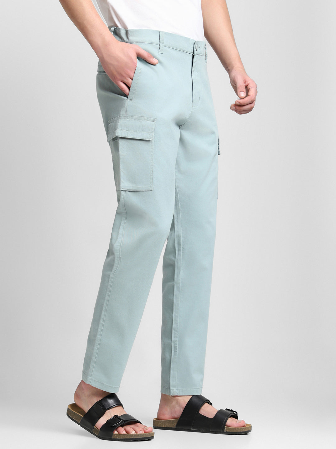 Dennis Lingo Light Grey Cargo Trousers For Men – DENNIS LINGO