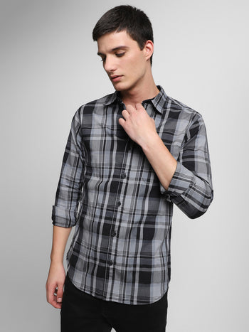 Men's Navy Casual Shirt