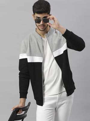 Mens Long-Sleeve Sweatshirt - Lightweight Casual Winterwear  (Grey Melange)