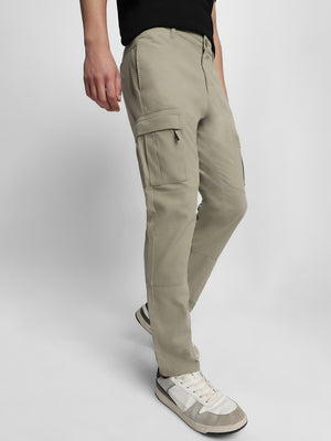 Men's Mid-Rise Slim Fit Wrinkle Free Cargos