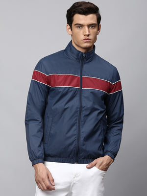 Mens Long-Sleeve Jacket - Lightweight Casual Winterwear  (Bright Navy)