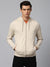 Mens Long-Sleeve Hoodie - Lightweight Casual Winterwear  (Stone Beige)
